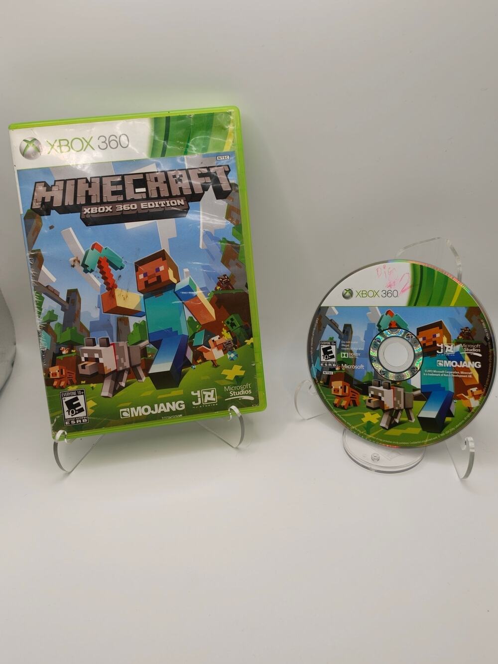 Minecraft Xbox 360 Edition Disc - Case Damage, Marker